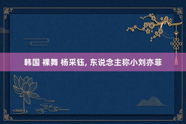 韩国 裸舞 杨采钰, 东说念主称小刘亦菲